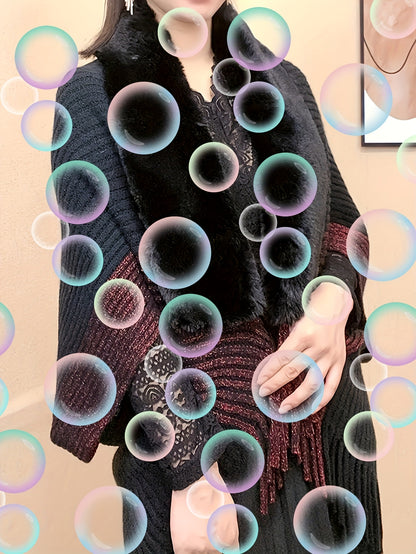 Women’s Elegant Asymmetrical Shawl — Soft Warm Scarf in Pastel Pink/Purple, All-Season Wrap for Formal or Everyday Wear, Geometric Pattern