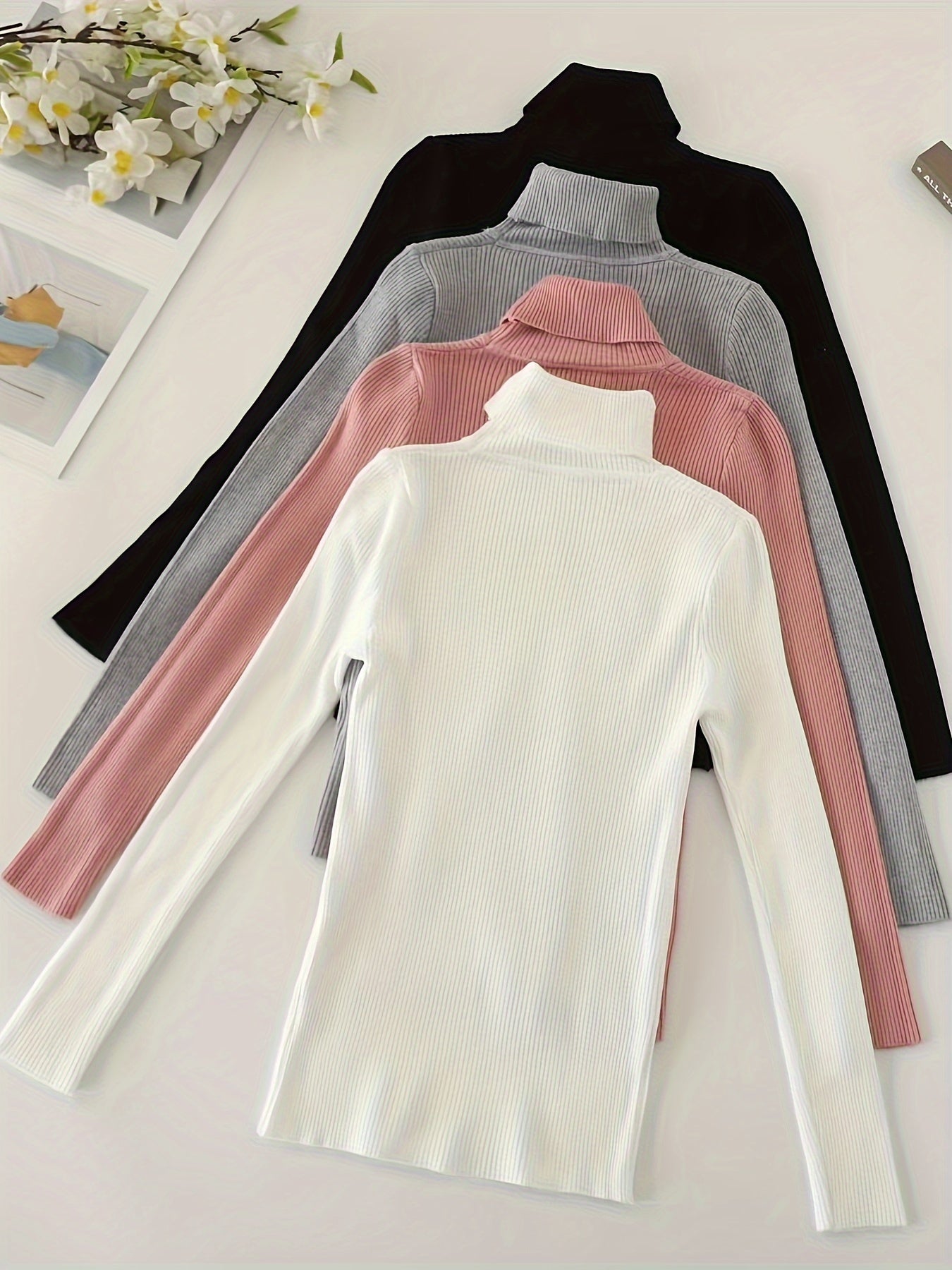 Women’s High Collar Hoodie — Casual Pullover Top