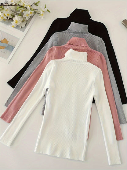 Women’s High Collar Hoodie — Casual Pullover Top