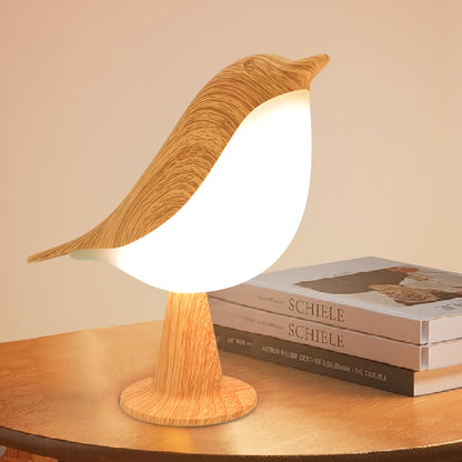 Cute Mini Bird Night Light – Touch Sensor LED Lamp with 3-Level Dimming, USB Rechargeable & Portable Decorative Light