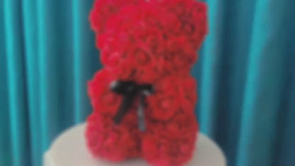 Immortal Rose Bear – Artificial Foam Flower Gift for Valentine’s Day, Mother’s Day, Anniversaries, Weddings, Birthdays & Christmas