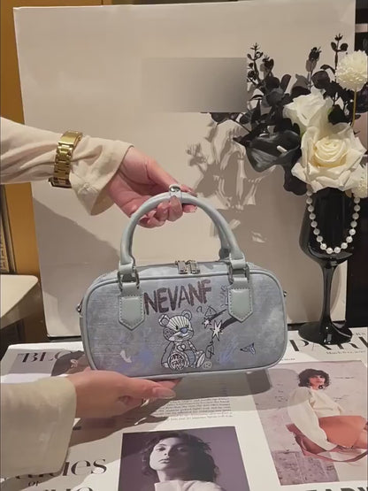 2025 New Embroidered Women's Handbag – Stylish & Versatile Horizontal Design Tote