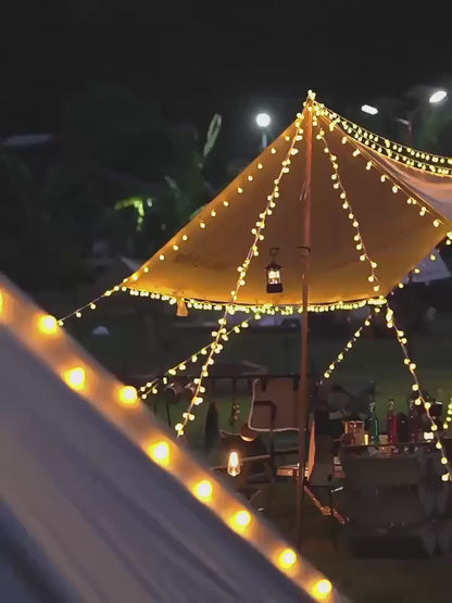 White Spherical Fairy String Lights – 6M 40-Bulb Decorative LED for Christmas, Weddings & Home Decor