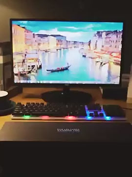 Digital Nixie Tube Clock with RGB LED Glows for Game Room Desktop Decoration. Luxury Box Packing for Gift Idea.