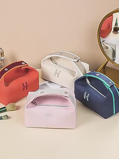 2pcs Chic Canvas Storage Bags – Portable Mini Organizers for Coins, Keys & Makeup, Stylish Travel Essentials