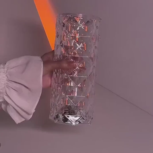 3-Piece Color-Changing Crystal Diamond Table Lamp Set – Touch Control LED Night Light with USB Charging, Perfect for Home, Office, Parties & Holiday Décor