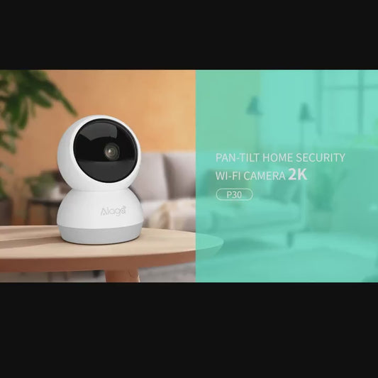 360° Panoramic 2K HD Security Camera – AI Motion Detection, Night Vision, 2.4G/5G WiFi, Google Assistant Compatible (Battery Not Included)