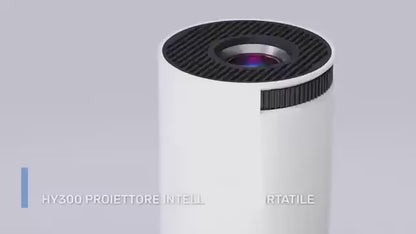 2026 HY300PRO Mini Projector — Portable 720P with WiFi, Bluetooth, 4K Support, Auto Keystone & 180° Rotation, Smart Android 11 for Home or Outdoor Use